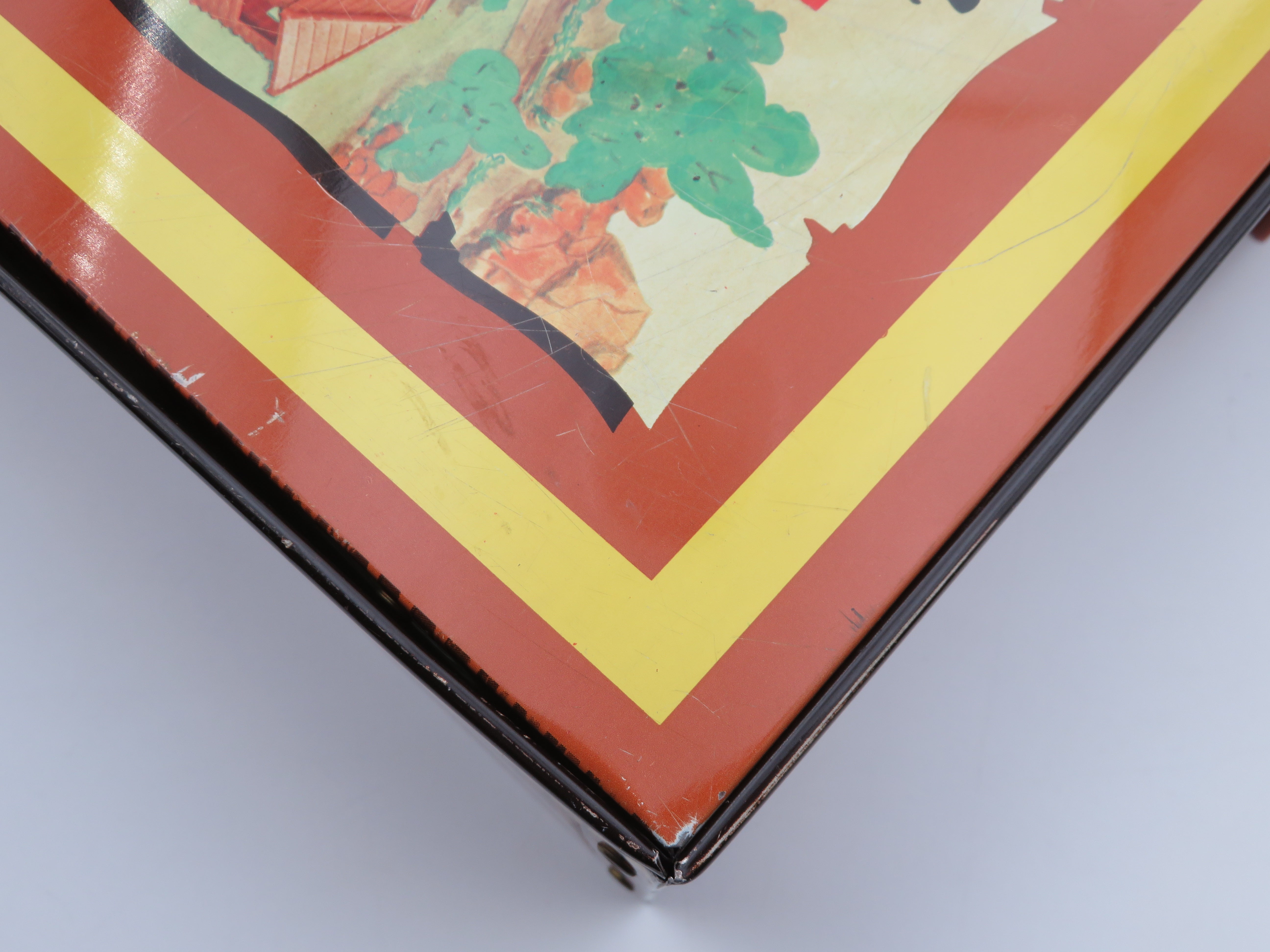 VINTAGE Carry All Action Fort Apache Tin Litho Playset - Louis Marx & Co. (c. 1960s) Collectible